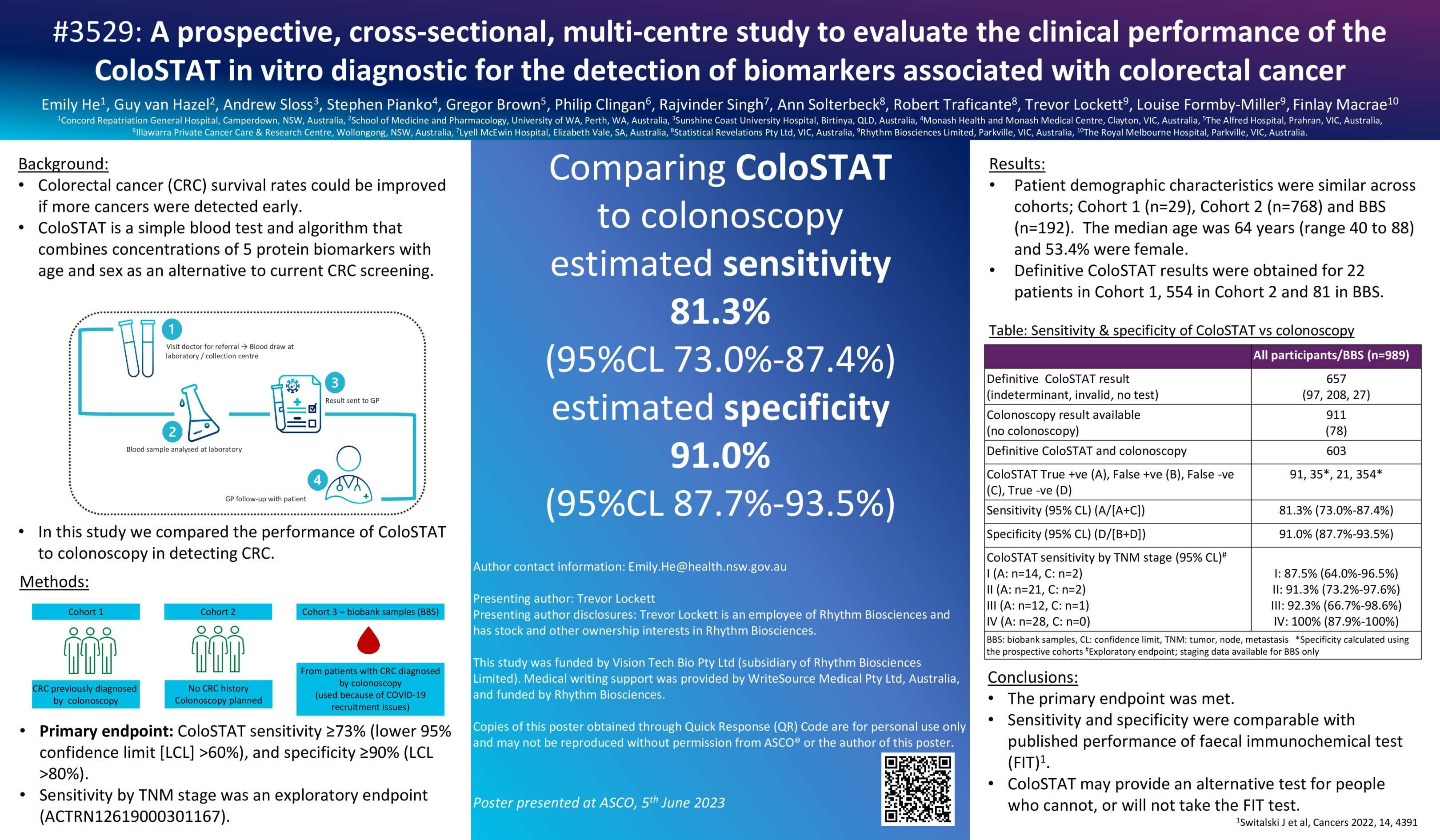 RHY_POSTER_ColoSTAT_ASCO Cover Page