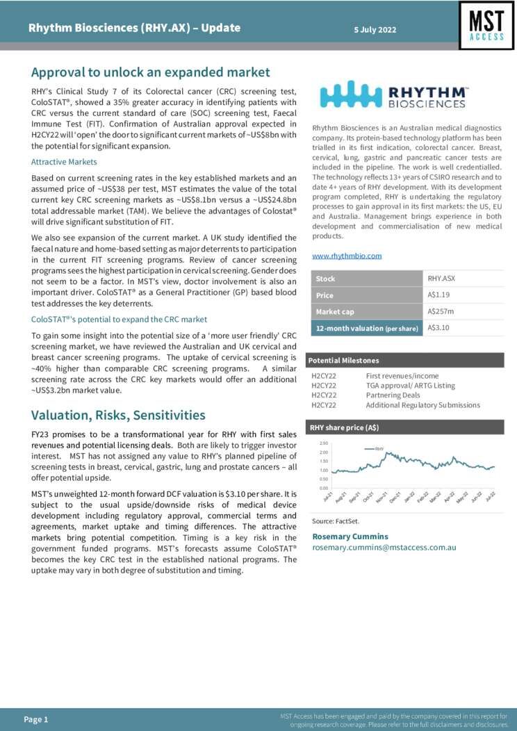 MST-Access-RHY-Update-Report-5Jul22_ Cover Page